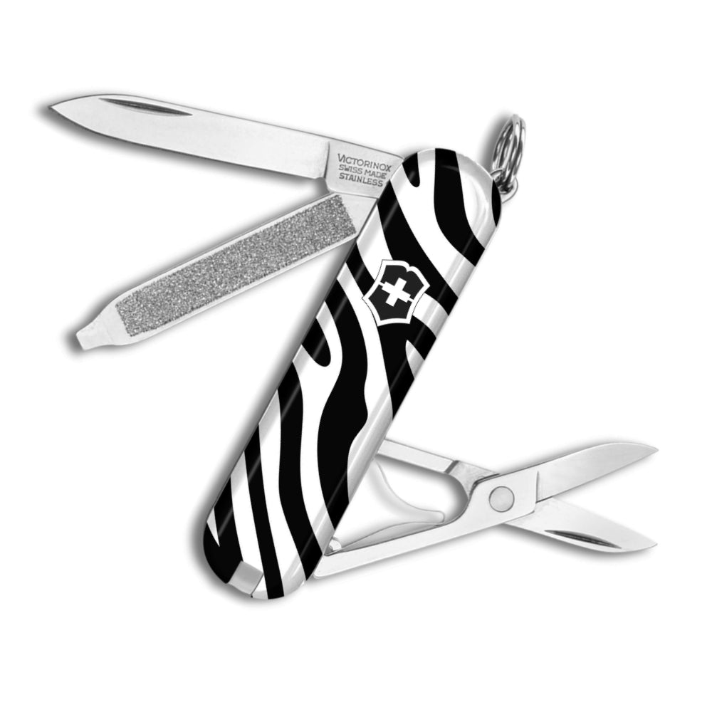Victorinox Zebra Stripes Classic SD Designer Swiss Army Knife Only at Swiss Knife Shop