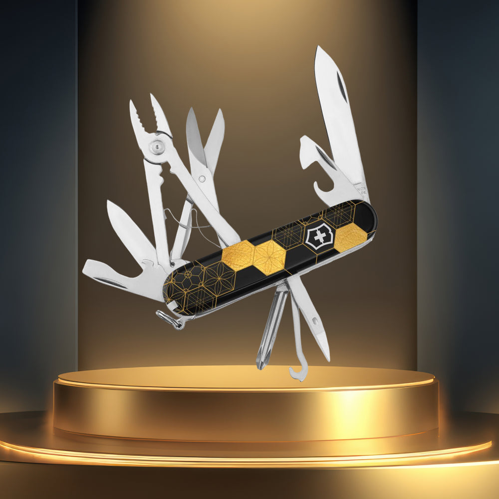 Victorinox Kaleidoscope Spring 2026 Designer Deluxe Tinker Swiss Army Knife with Textured Handles