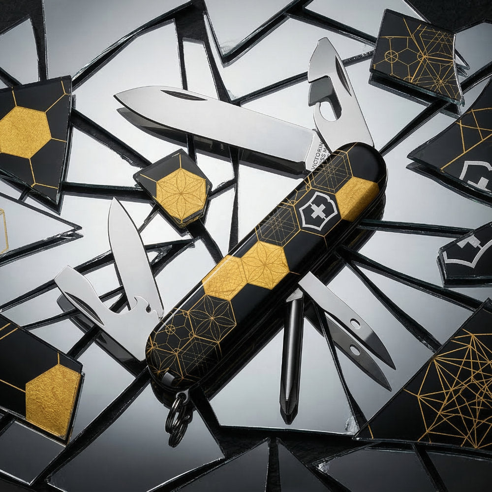Victorinox Kaleidoscope Tinker Designer Swiss Army Knife with Textured Handles