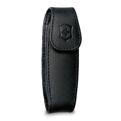 Swiss Army Medium Black Leather Pocketknife Clip Pouch