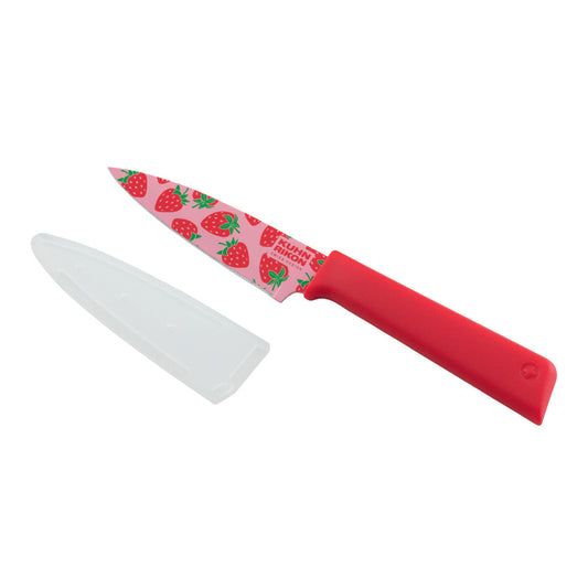 Kuhn Rikon Colori+ Strawberries 4" Paring Knife