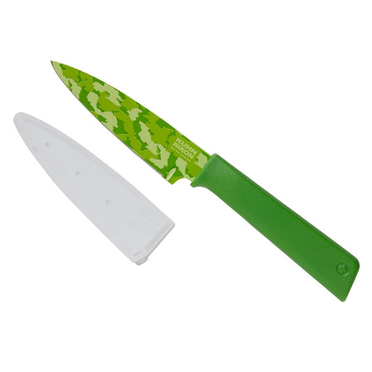 Kuhn Rikon Colori+ Green Camo 4" Paring Knife
