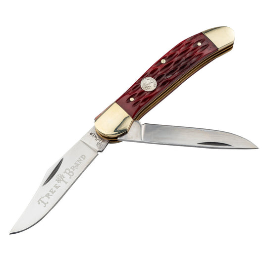 Boker TS 2.0 Jigged Red Bone Copperhead Folding Knife