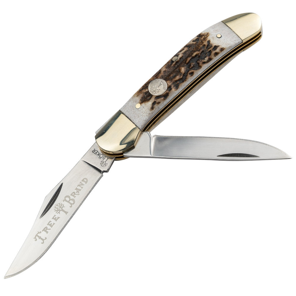 Boker TS 2.0 Stag Horn Copperhead Folding Knife