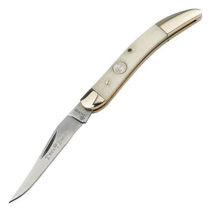 Boker TS 2.0 Smooth White Bone Texas Toothpick Folding Knife