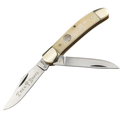 Boker TS 2.0 Smooth White Bone Copperhead Folding Knife