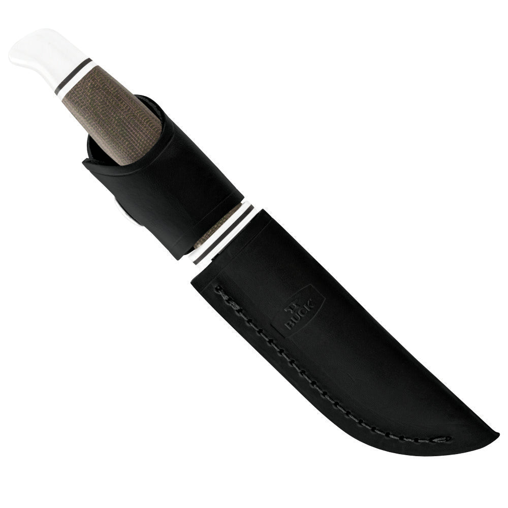 Buck 102 Woodsman Pro Knife with Genuine Leather Sheath