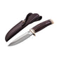 Buck 192 Vanguard Knife with Walnut Handle with Leather Sheath