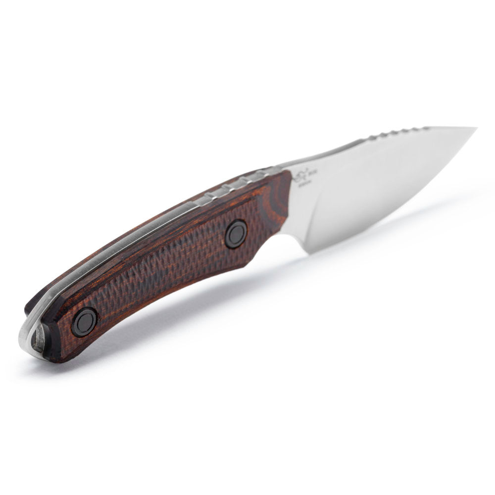 Buck 662 Alpha Scout Fixed Blade Knife with Walnut Handle Handle Detail