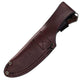 Buck 662 Alpha Scout Fixed Blade Knife with Walnut Handle in Pouch Back View