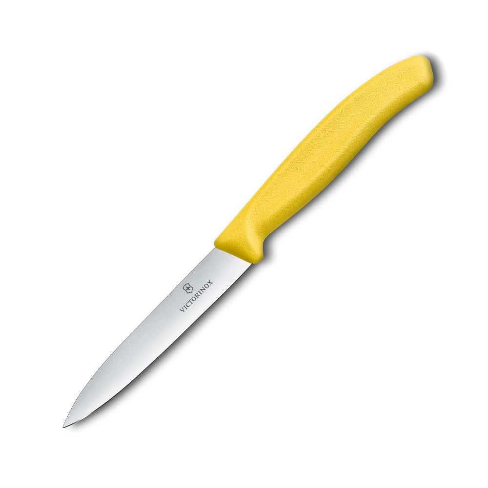 Swiss Classic 4" Spear Tip Paring Knife by Victorinox Yellow Handle