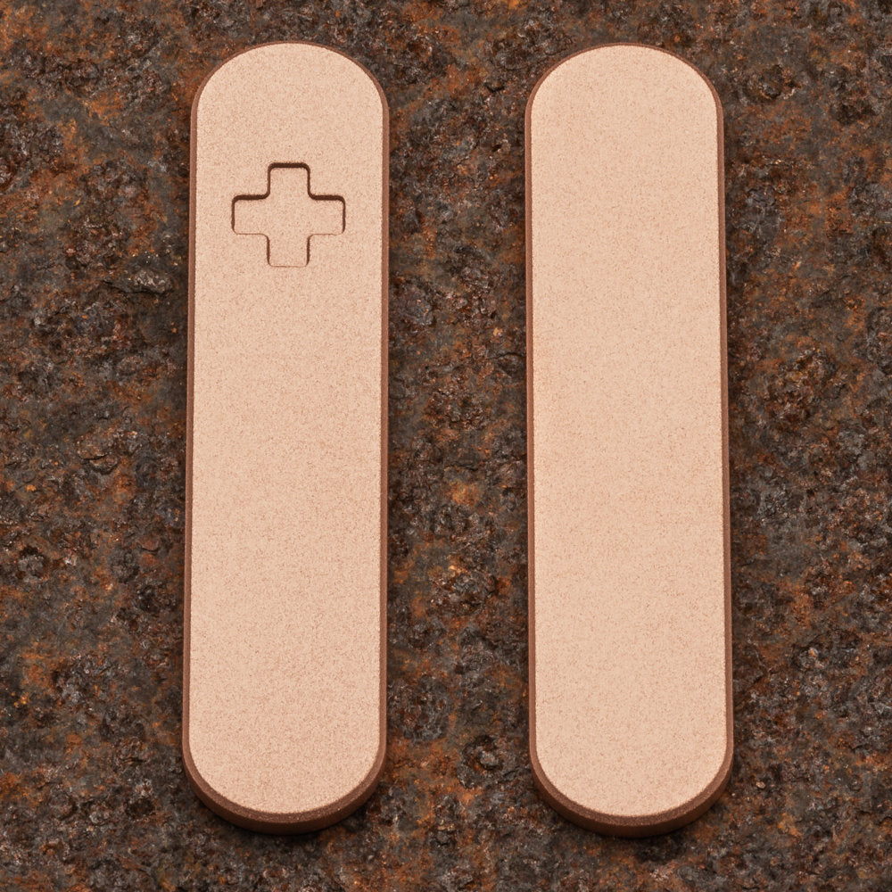 Daily Customs Plain Bronze Handles for 58.2 mm Swiss Army Knives at Swiss Knife Shop