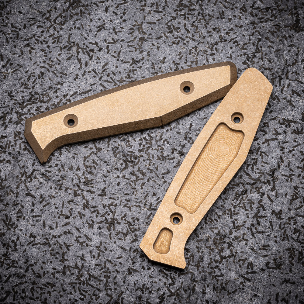Daily Customs Bronzed Aluminum Handles for the Boker AK1 Daily Knife at Swiss Knife Shop
