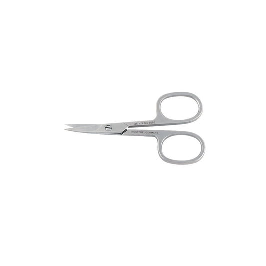 Dovo 3.5-inch Curved Stainless Steel Nail Scissors with Satin Finish