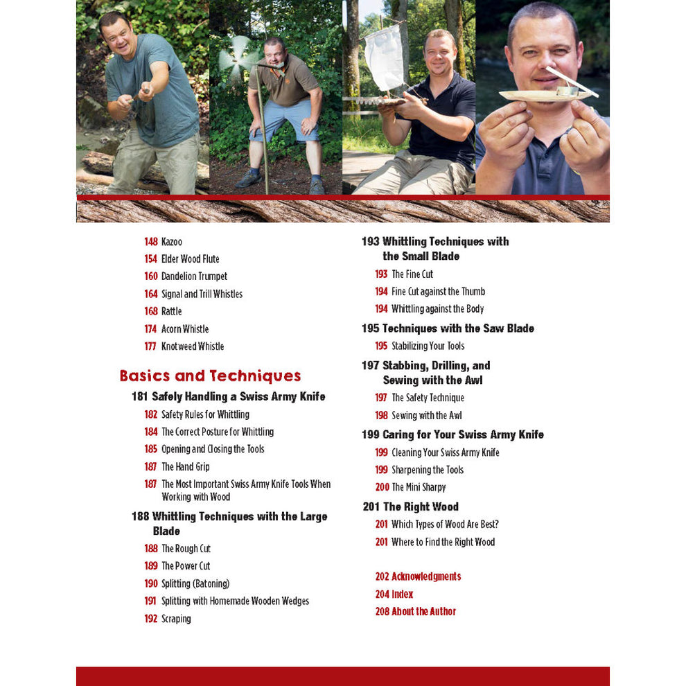 Whittling in the Wild Swiss Army Knife Book by Felix Immler at Swiss