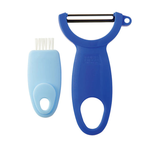 Kuhn Rikon Easy Clean Swiss-made Peeler with Cleaning Brush at Swiss Knife Shop