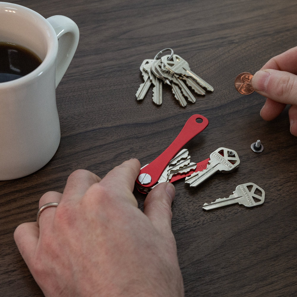 KeySmart Original Compact Key Holder is Easy to Assemble with Just Pocket Change