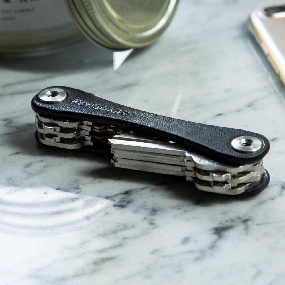 KeySmart Leather Key Holder Holds Up to 10 Keys