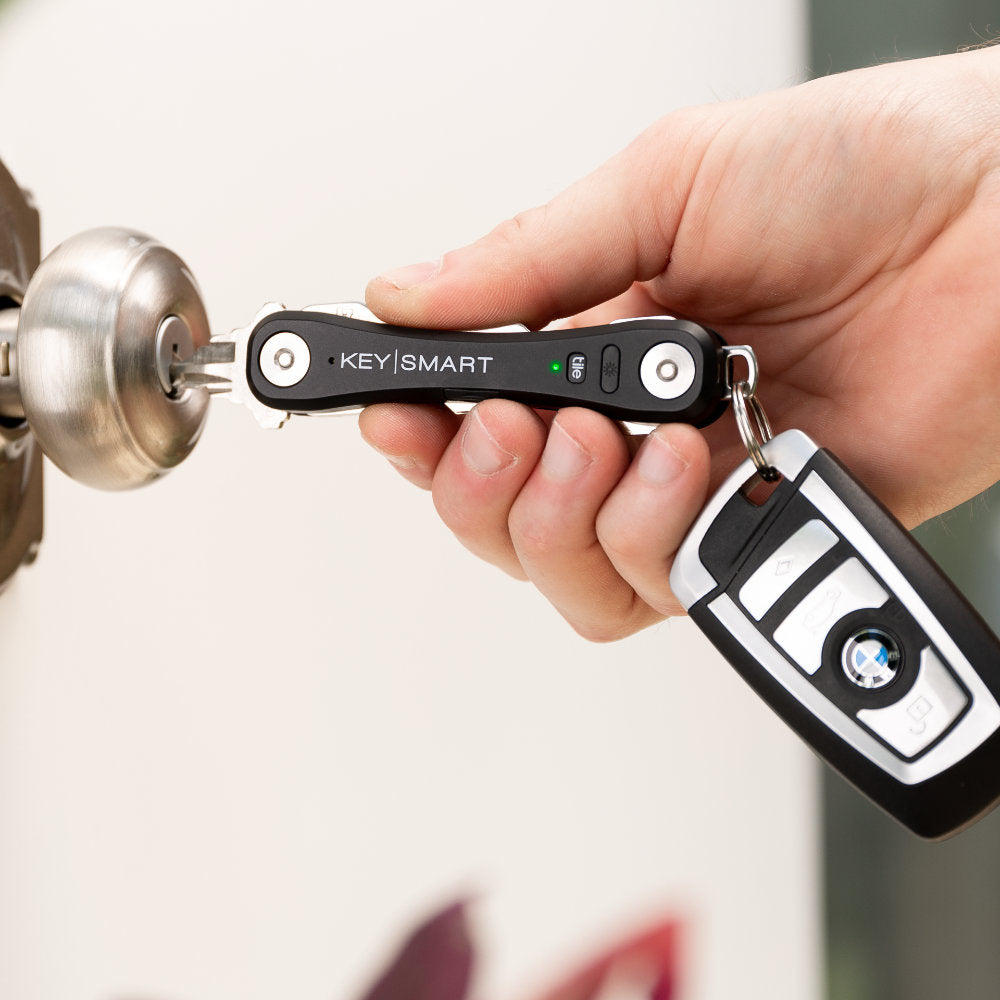 KeySmart Pro Compact Key Holder with Tile Smart Location Lets You Quickly Select the Key You Need