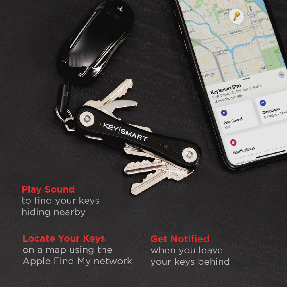 KeySmart Pro Black with Apple Find My KS431-BLK - The Home Depot