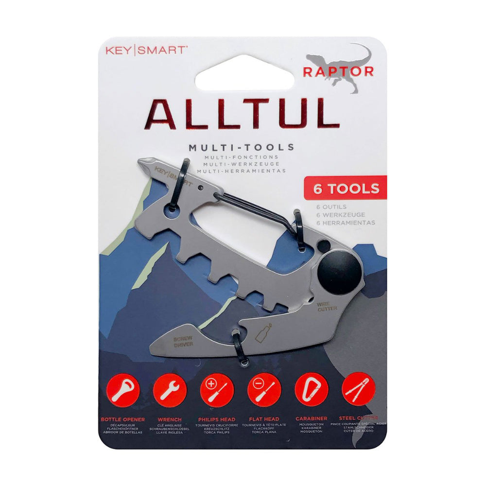 KeySmart AllTul Raptor Keychain Multi-tool in Package