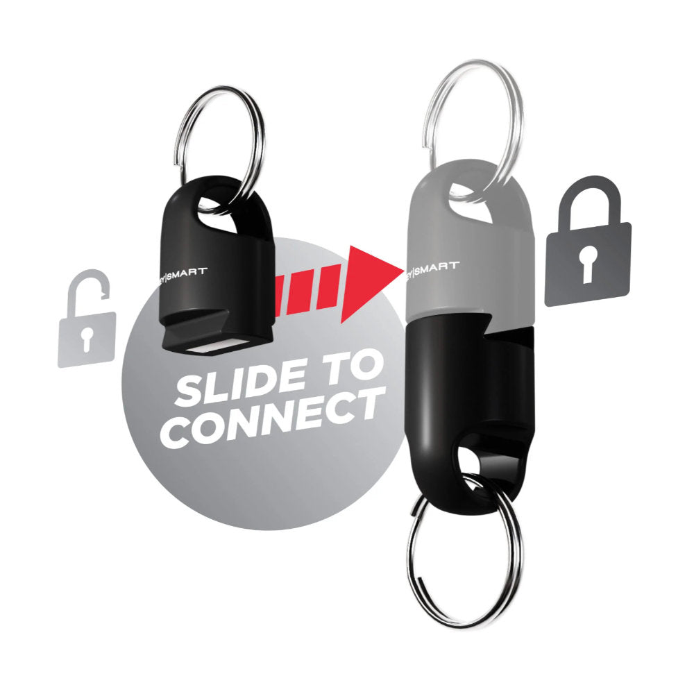 KeySmart MagConnect Pro Locking Magnetic Quick Connect Slides to Connect and Disconnect