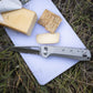Leatherman FREE K4x Multipurpose Knife Serving Cheese and Crackers