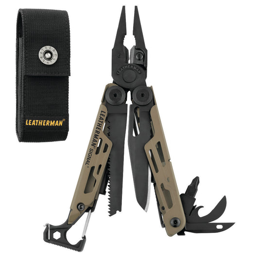 Leatherman Coyote Tan Signal Multi-Tool at Swiss Knife Shop