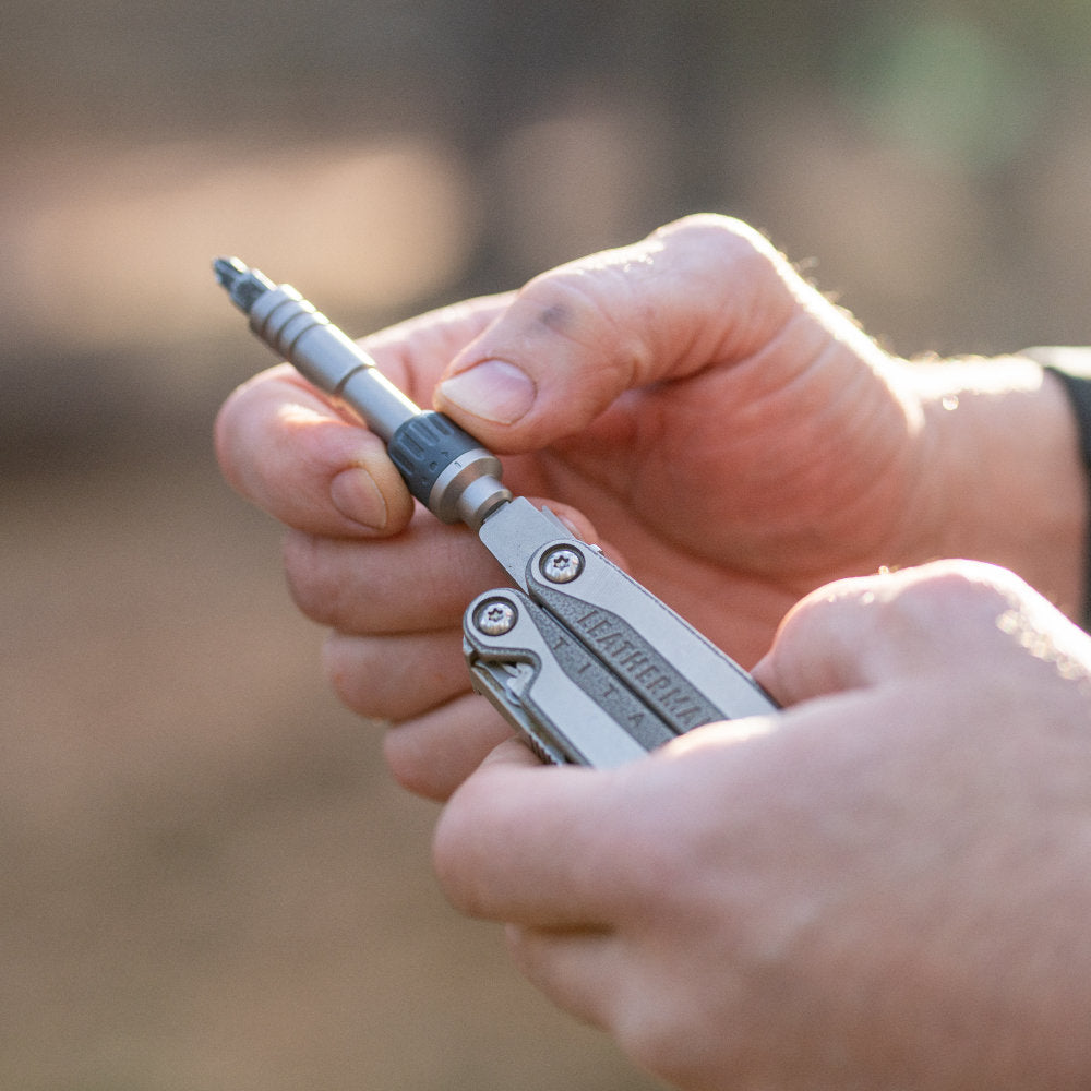 Leatherman Ratchet Driver on the Charge TTi