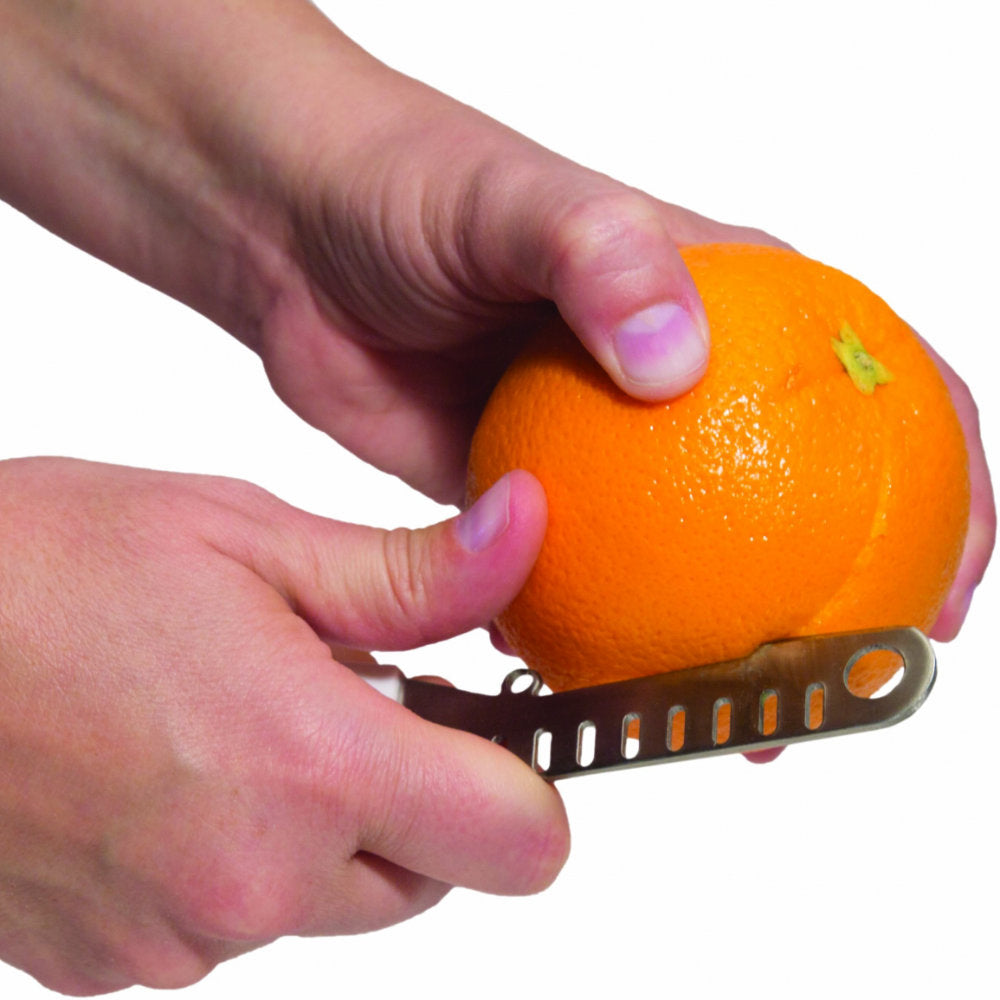Microplane Ultimate 7-in-1 Mixologist Bar Tool Scores Tough Citrus Skin