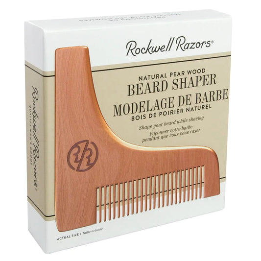 Rockwell Razors Natural Pear Wood Beard Shaper at Swiss Knife Shop