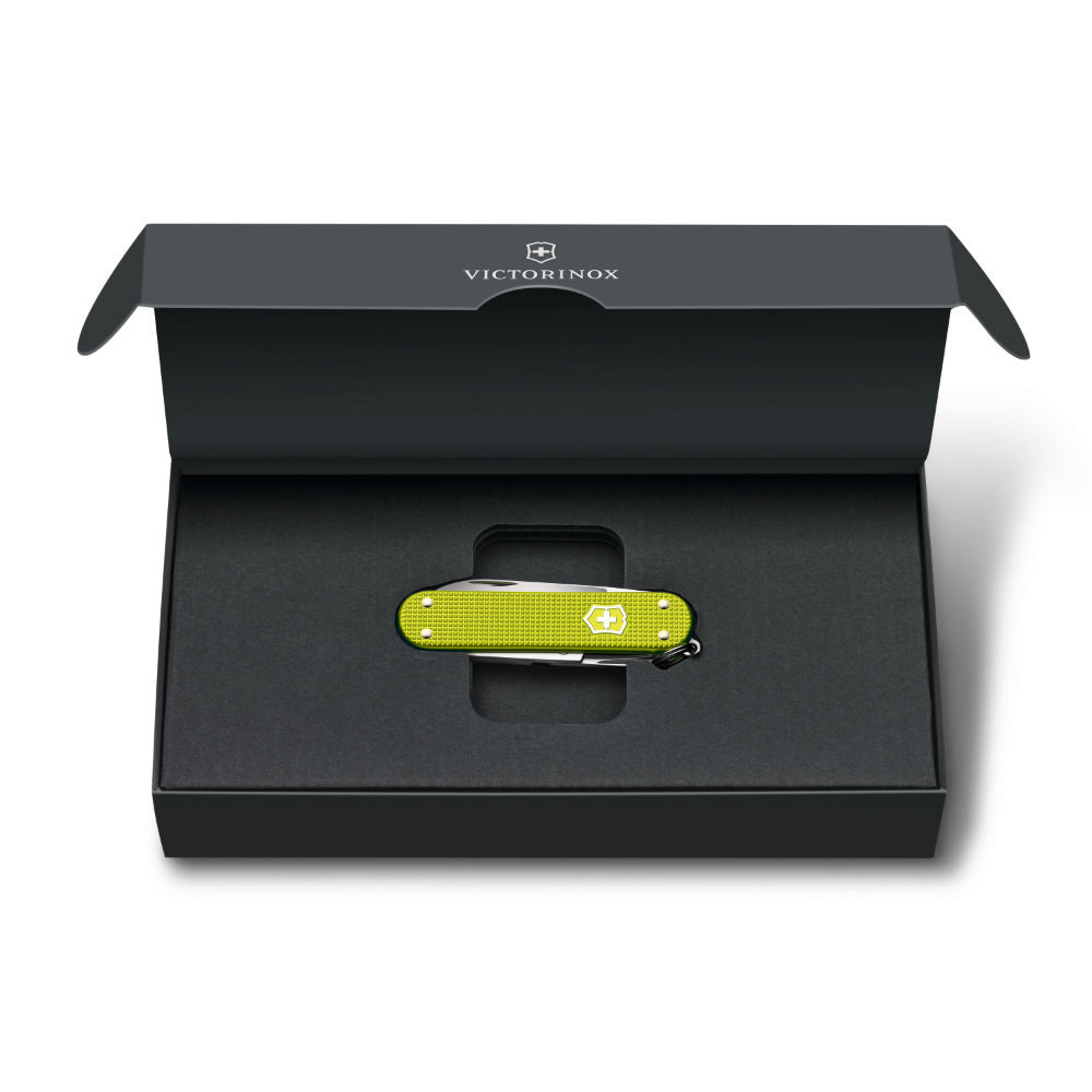 Victorinox Electric Yellow Classic SD Alox 2023 Limited Edition Swiss Army Knife in Presentation Box