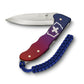 Victorinox Evoke Alox Lockblade Swiss Army Knife with Clip and Lanyard in Blue and Red