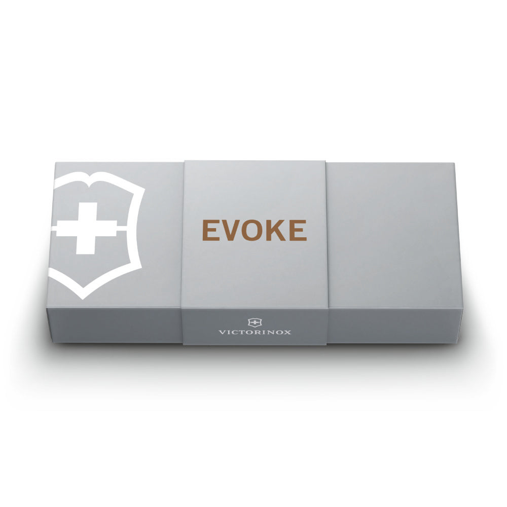 Victorinox Evoke Wood Lockblade Swiss Army Knife with Clip Presentation Box