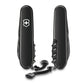 Onyx Black Spartan Swiss Army Knife Front and Back
