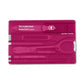 Victorinox SwissCard Classic Multi-tool in Translucent PinkVictorinox SwissCard Translucent Pink Swiss Army Knife is the Size of a Credit Card