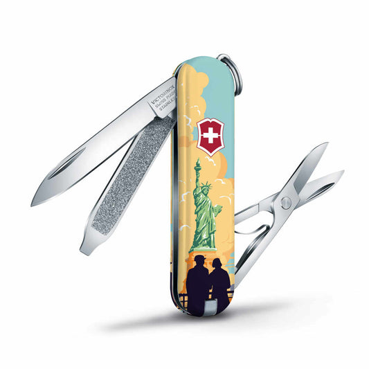 Victorinox Statue of Liberty National Park Poster Art Classic SD Swiss Army Knife