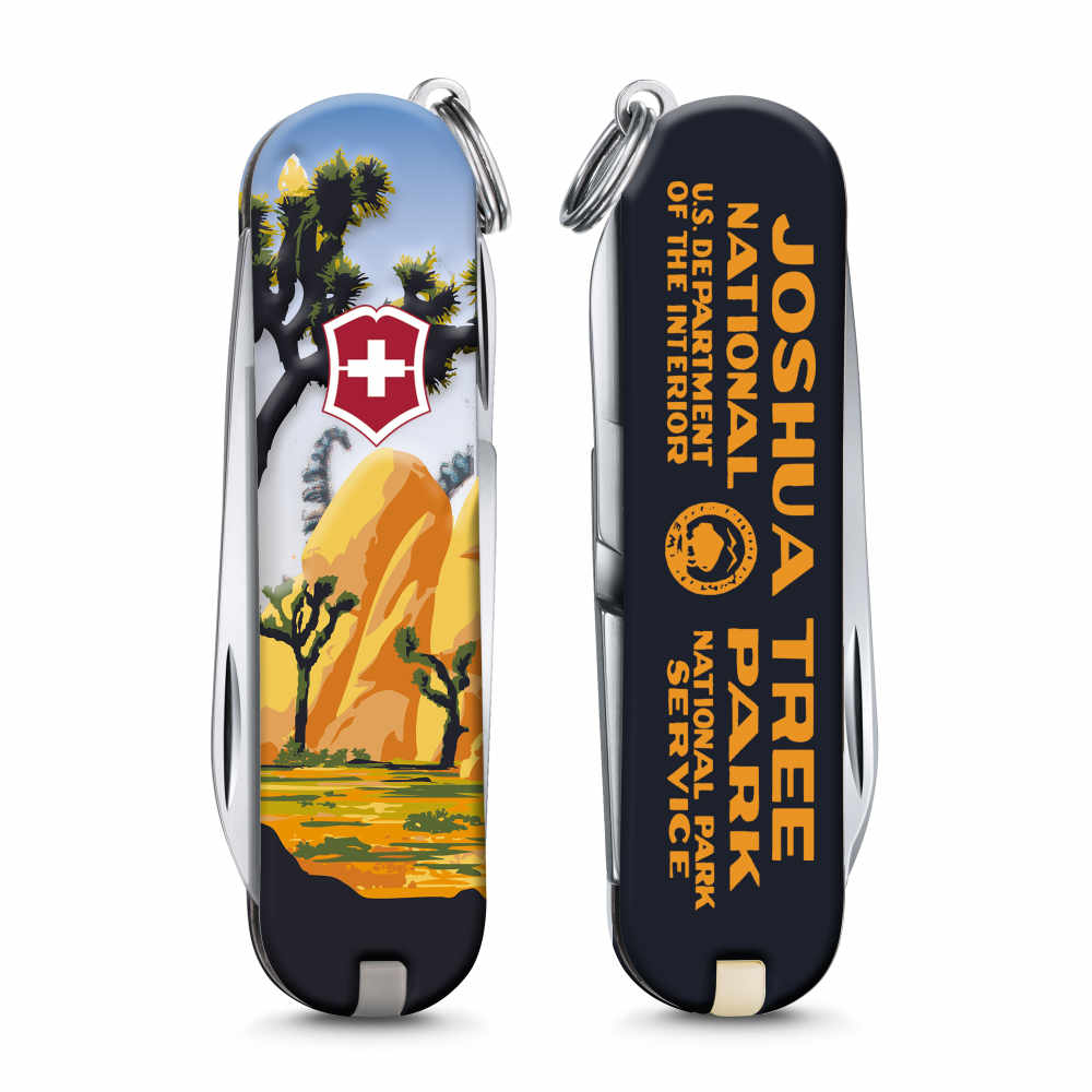 Victorinox Joshua Tree National Park Poster Art Classic SD Swiss Army Knife Front and Back