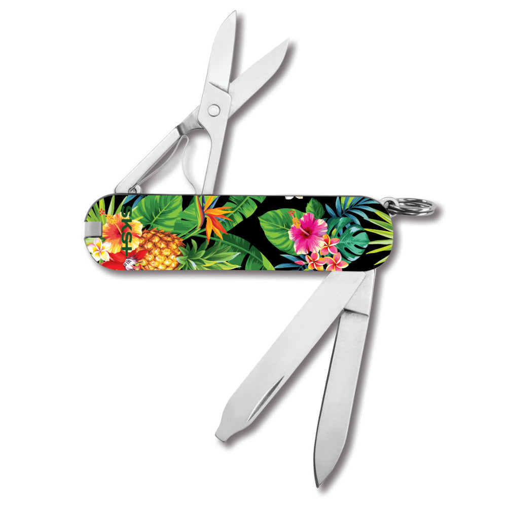 Victorinox Tropical Flowers Classic SD Exclusive Swiss Army Knife Back View