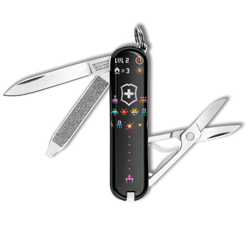 Classic Arcade Invaders from Space Classic SD Exclusive Swiss Army Knife at Swiss Knife Shop