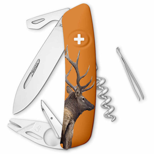 Swiza Wildlife TT03 Swiss Tick Tool Pocket Knife, Deer