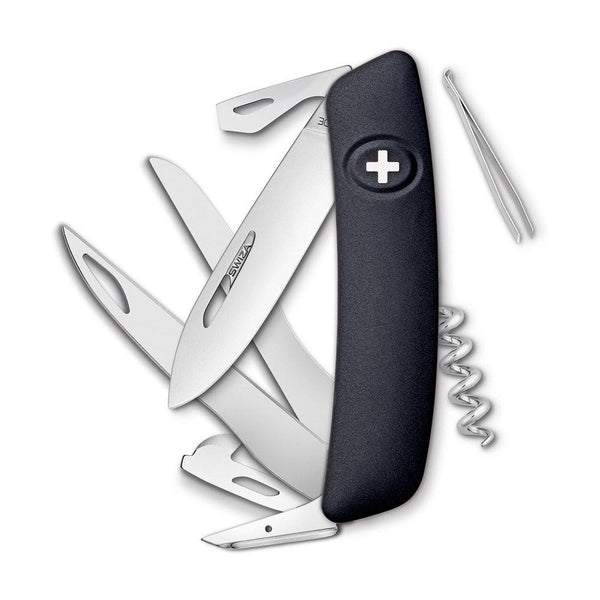 Swiza D07 Black Swiss Pocket Knife at Swiss Knife Shop