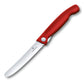 Swiss Classic 4.3" Foldable Serrated Paring Knife by Victorinox Fully Open