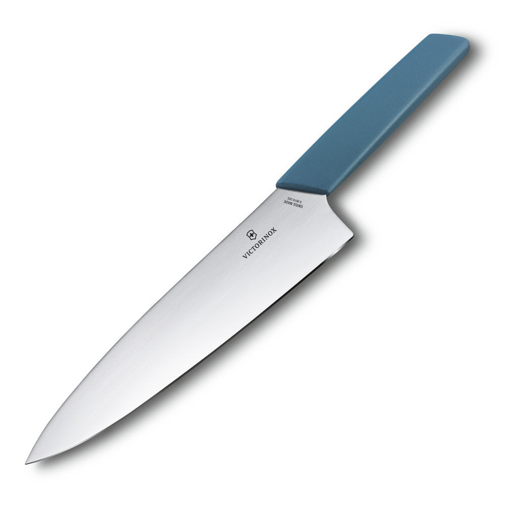 Swiss Modern Colors 8" Chef's Knife in Cornflower Blue by Victorinox at Swiss Knife Shop