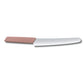 Swiss Modern Colors 8.5" Bread Knife in Apricot Rose by Victorinox Back Side