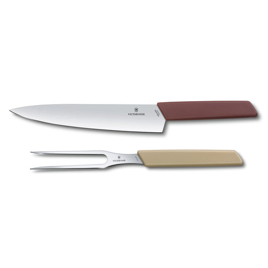 Swiss Modern Colors 2-Piece Carving Set by Victorinox at Swiss Knife Shop