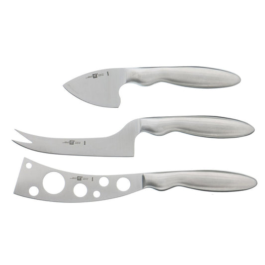 TWIN Stainless Steel 3-Piece Cheese Knife Set by Zwilling J.A. Henckels at Swiss Knife Shop
