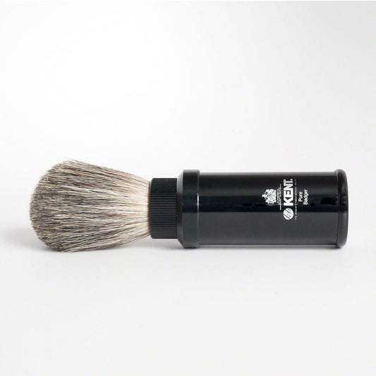 Kent Pure Badger Black Travel Shaving Brush