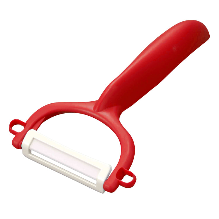 Kyocera CP-NA10X-OR Peeler, Ceramic, Sterilization, Bleaching, OK to Tanned  Blade, Rubber Handle, Orange, Made in Japan
