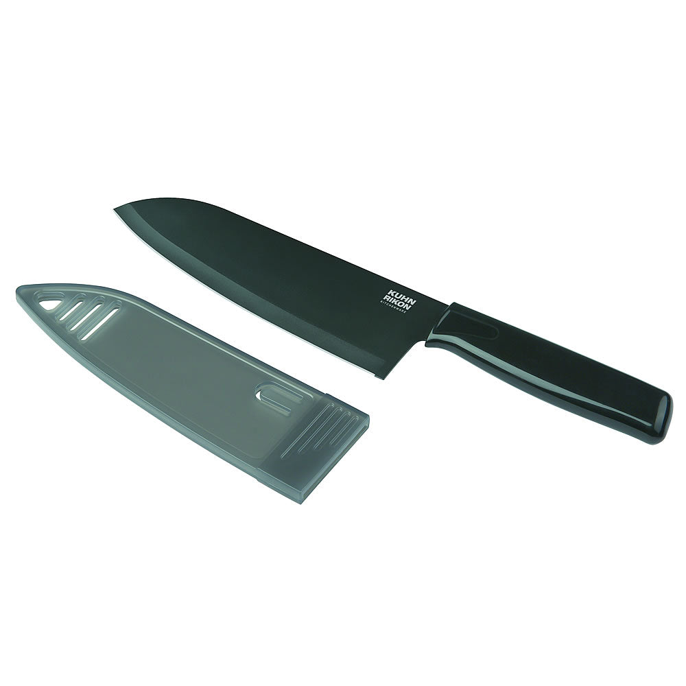 Kuhn Rikon 6-inch Colori Chef's Knife in Black at Swiss Knife Shop